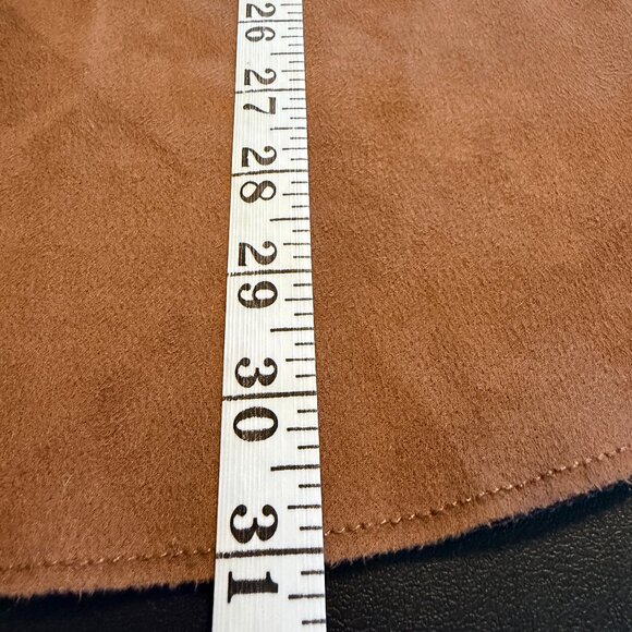 Philosophy Woman Brown Faux Leather Shacket 2X - Picture 6 of 10